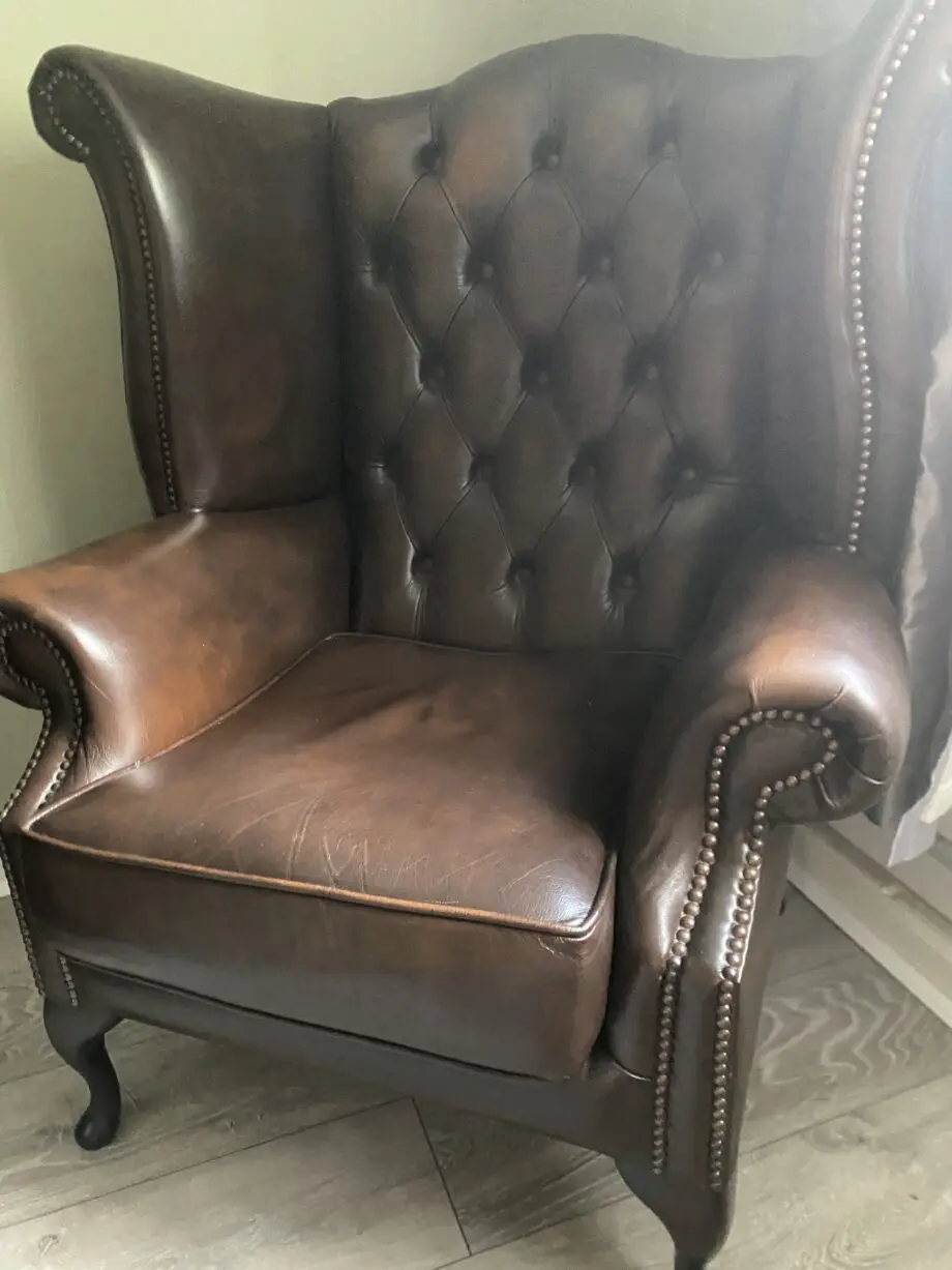 Chesterfield sofa and chairs