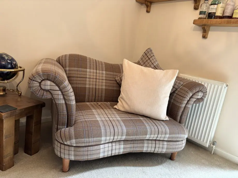 DFS Tartan Cuddle 2 Seater