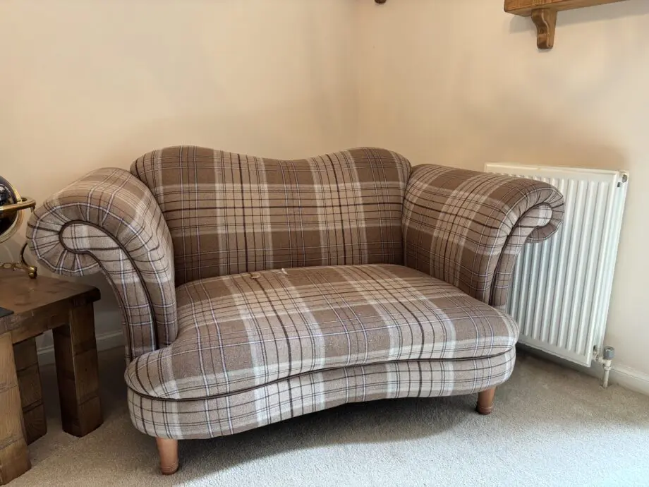 DFS Tartan Cuddle 2 Seater
