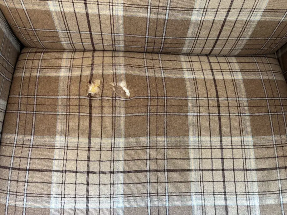 DFS Tartan Cuddle 2 Seater