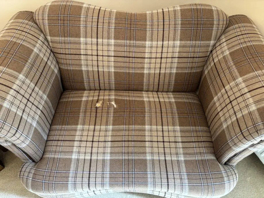 DFS Tartan Cuddle 2 Seater
