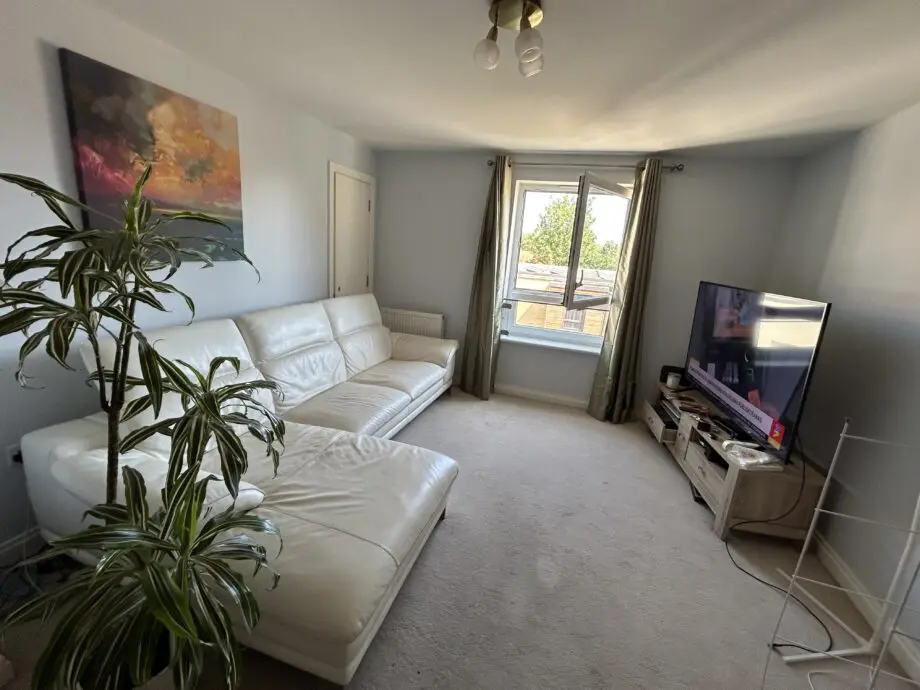 DFS White leather corner sofa