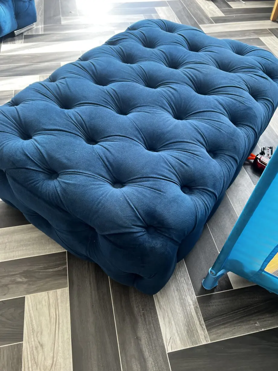 Blue Monaco chesterfield set