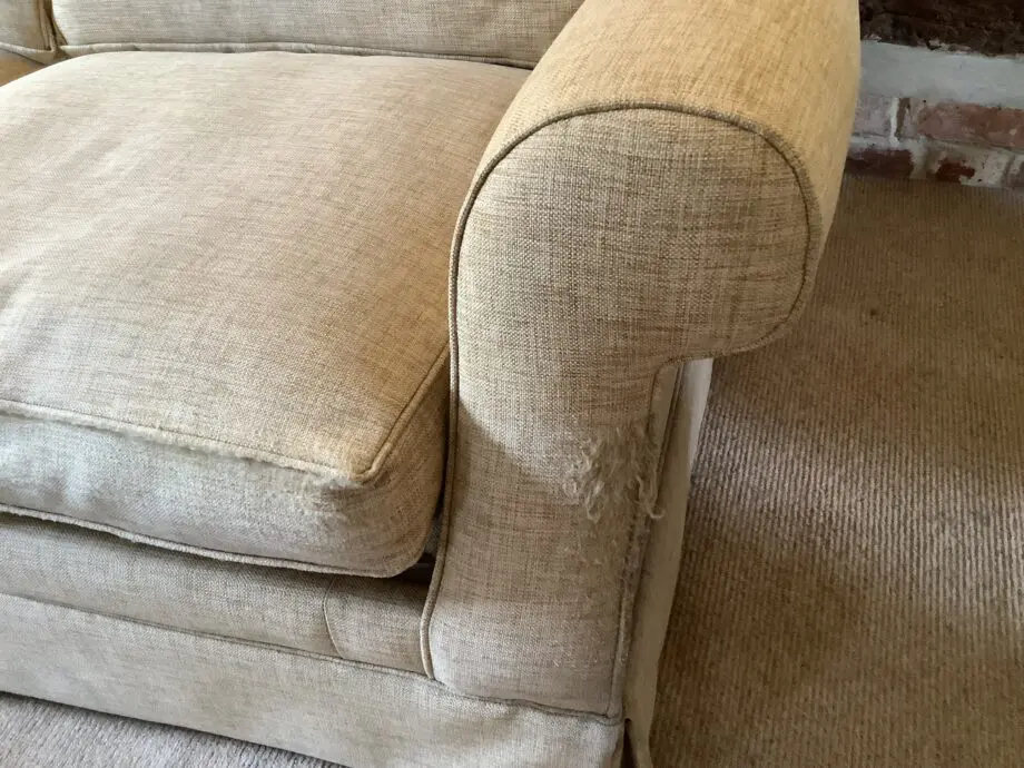 Laura Ashley LightYellow/Mustard Colour Sofa Bed
