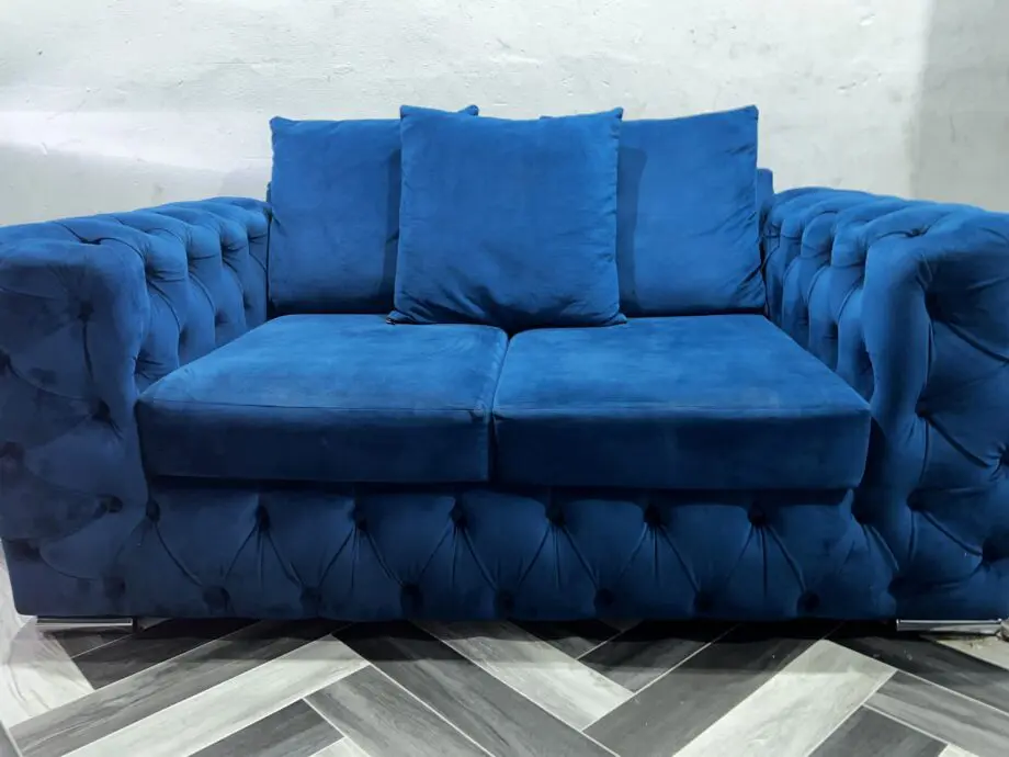Blue Monaco chesterfield set