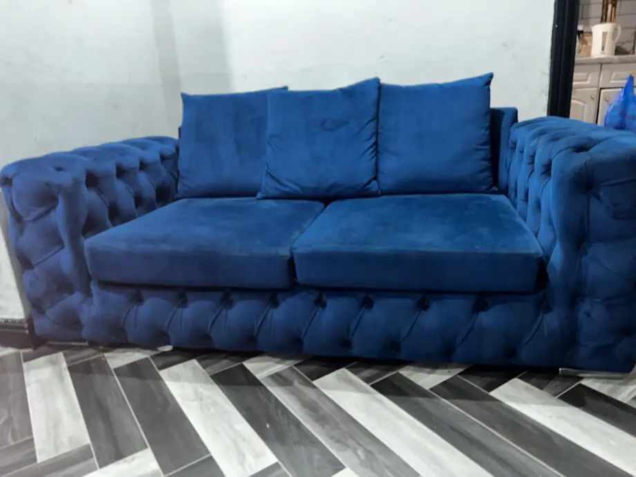 Blue Monaco chesterfield set