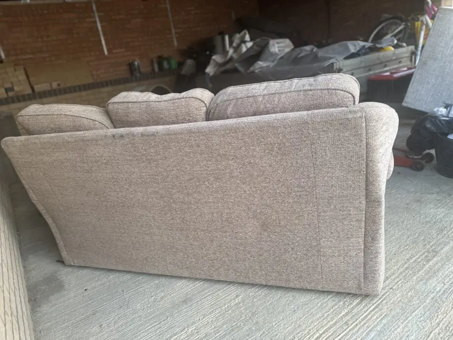 Brown 3 seater sofa