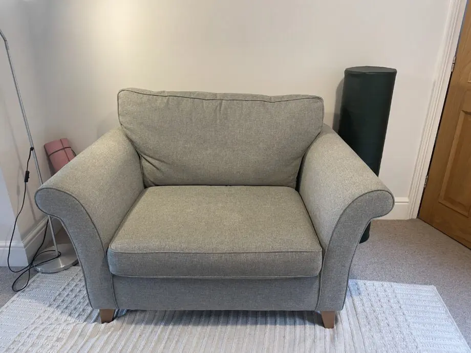 Grey John Lewis love seat