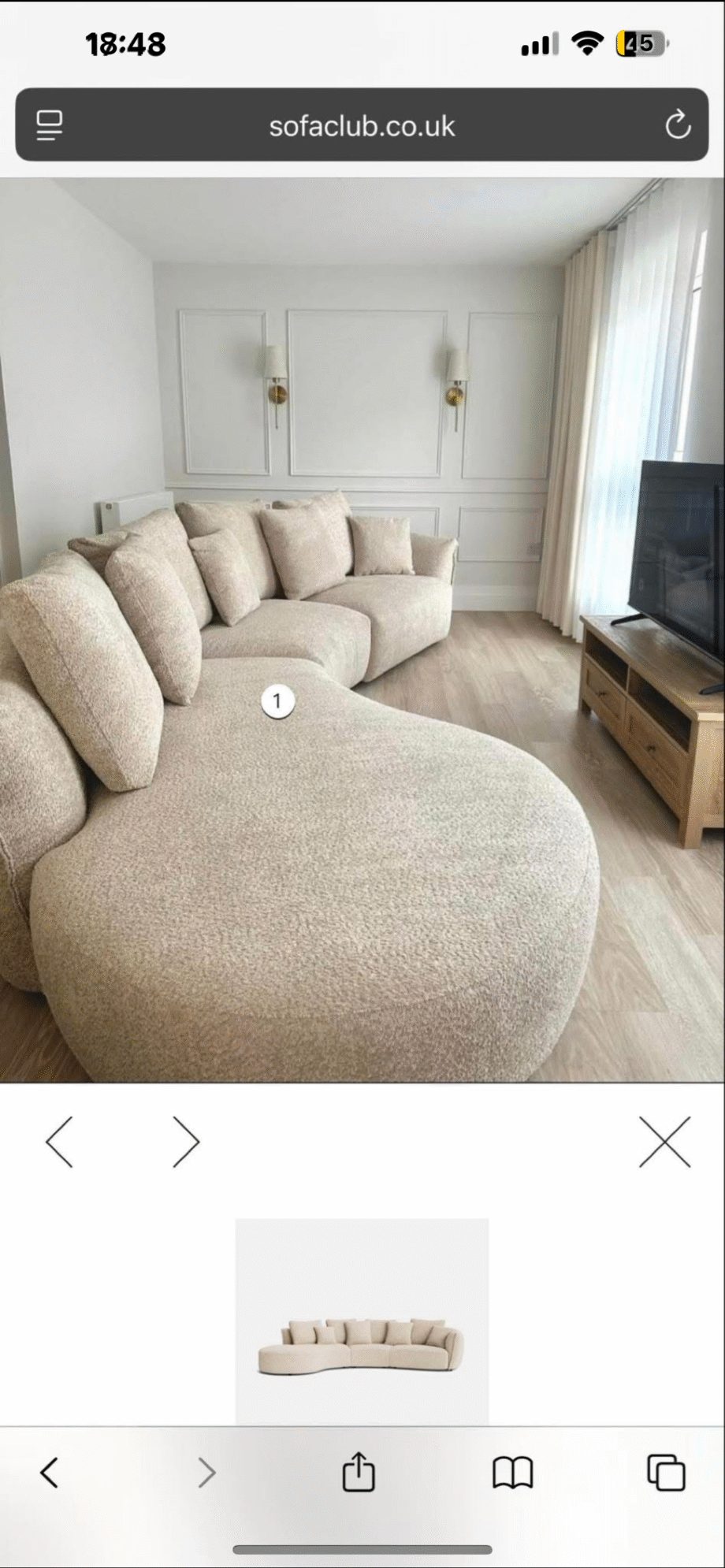 Sofa club carmen sofa left