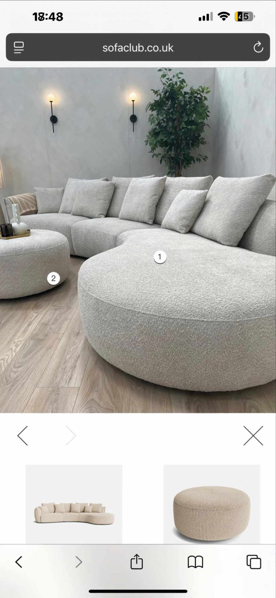 Sofa club carmen sofa left