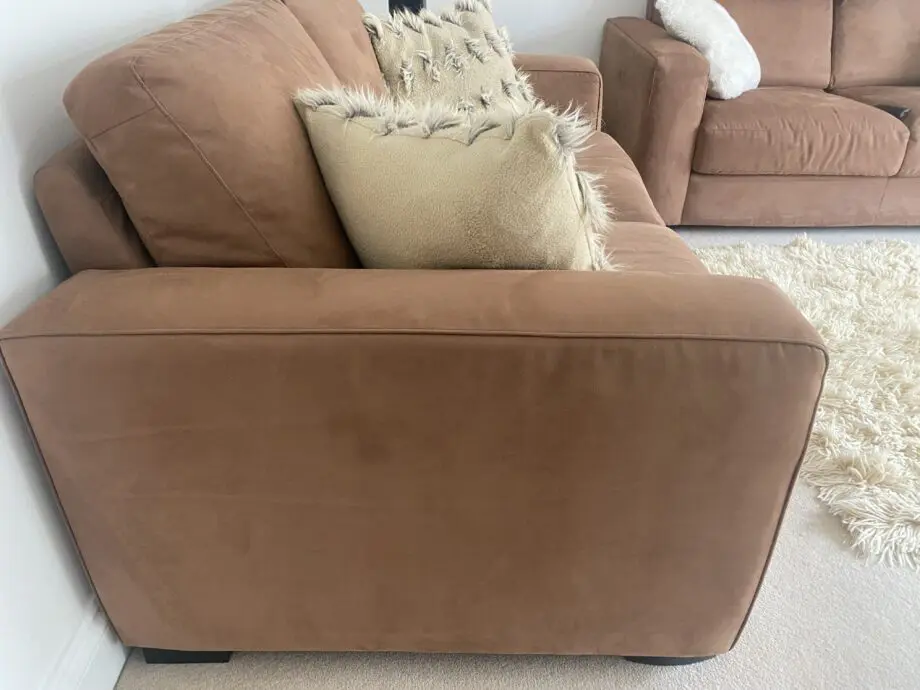 Natuzzi suede 2 seater sofa