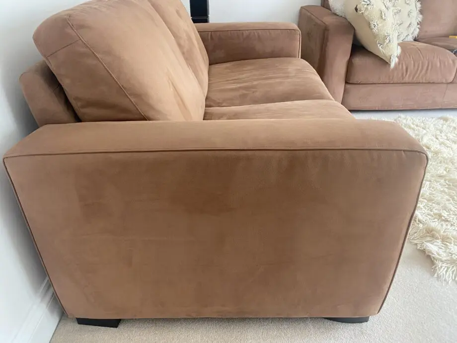 Natuzzi suede 2 seater sofa