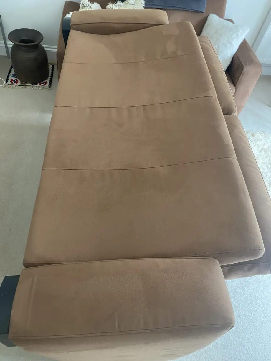 Natuzzi suede 2 seater sofa
