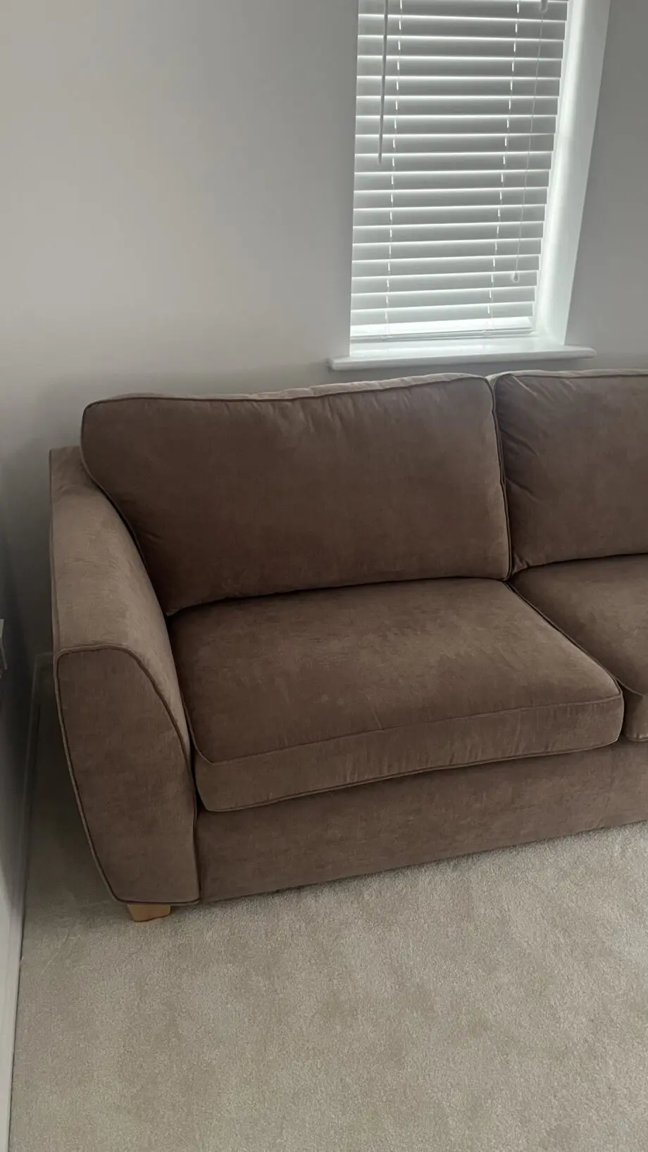 Dfs orlby mocha brown sofa