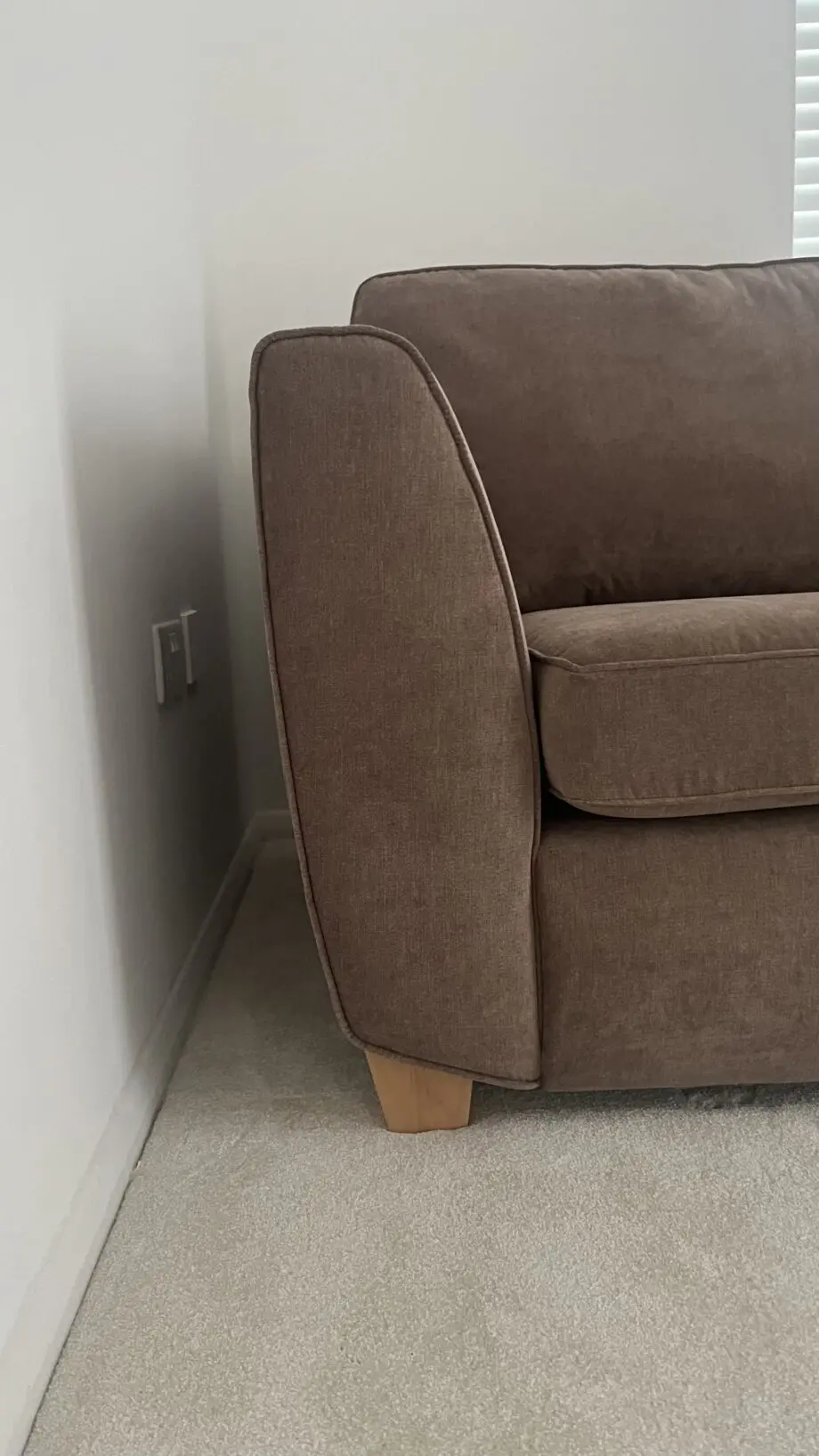 Dfs orlby mocha brown sofa