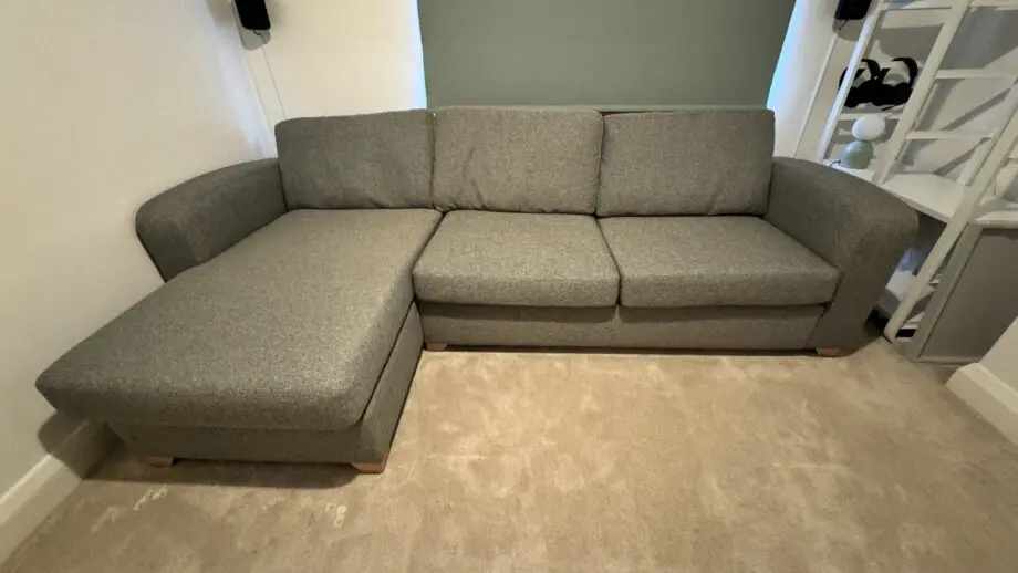 DFS teal Layla 3-seater sofa bed