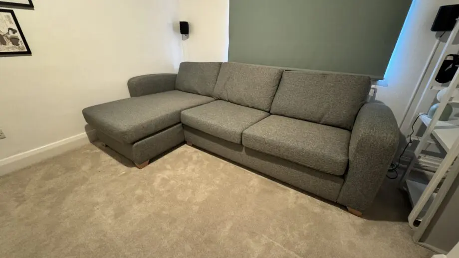 DFS teal Layla 3-seater sofa bed