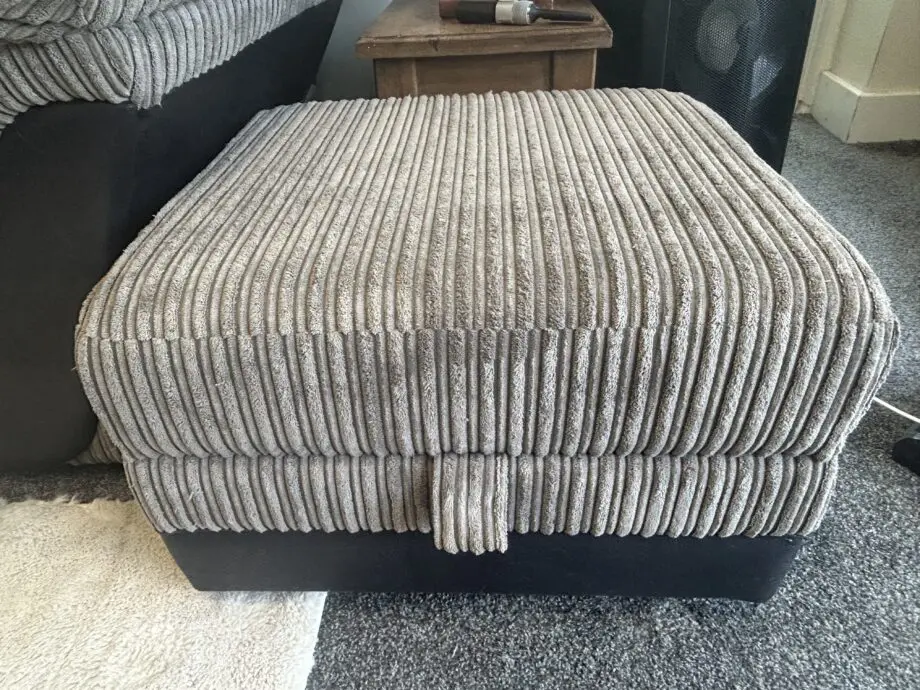 DFS Jumbo cord beige / brown sofa