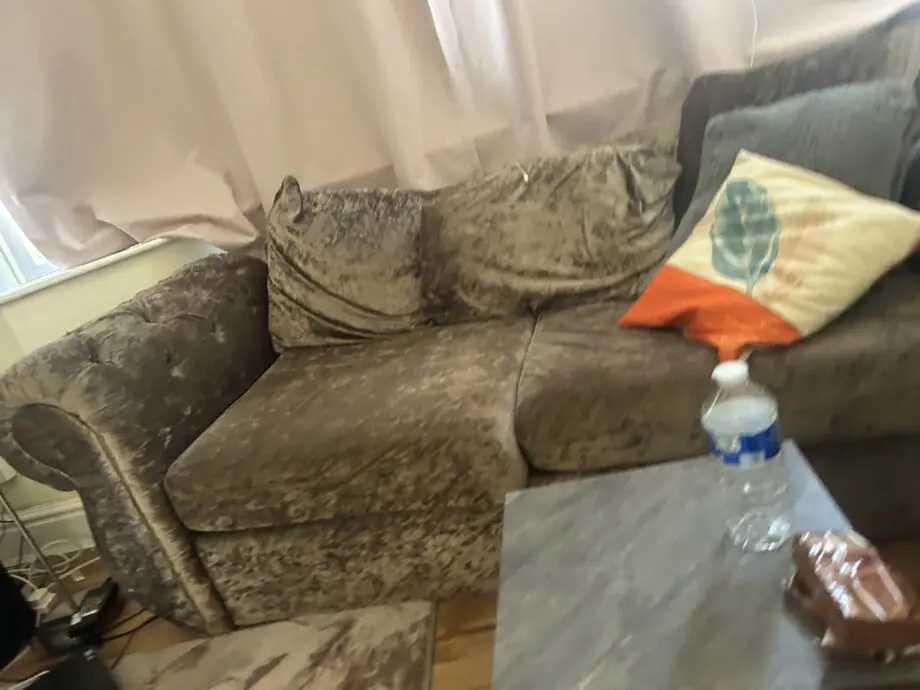 Brown Velvet Sofa