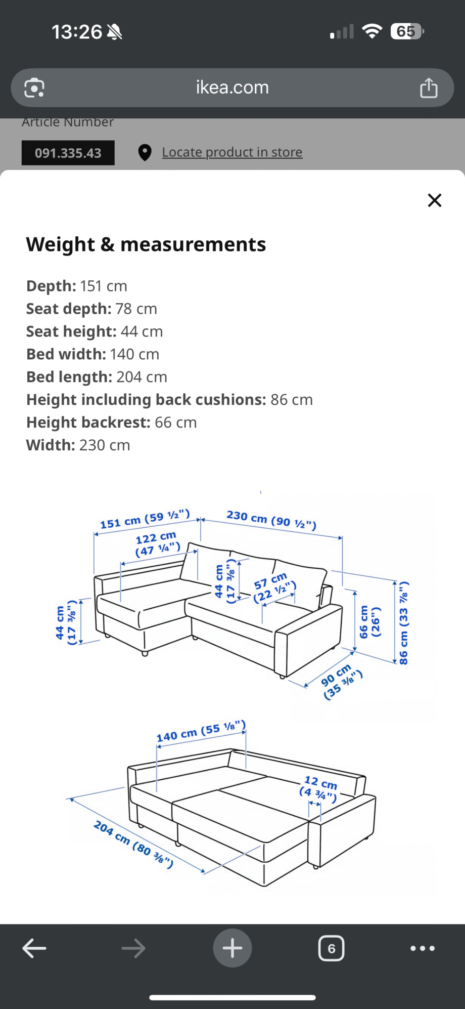 Friheten corner sofa bed dark grey
