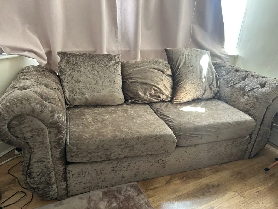 Brown Velvet Sofa