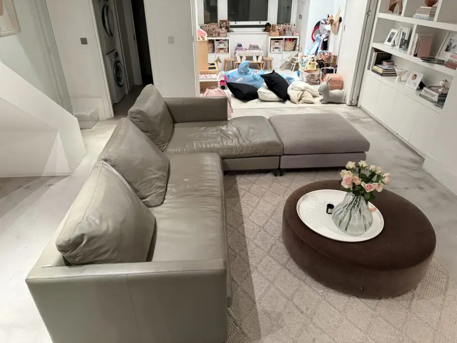 Camerich Crescent L-Shape Sofa & Ottoman