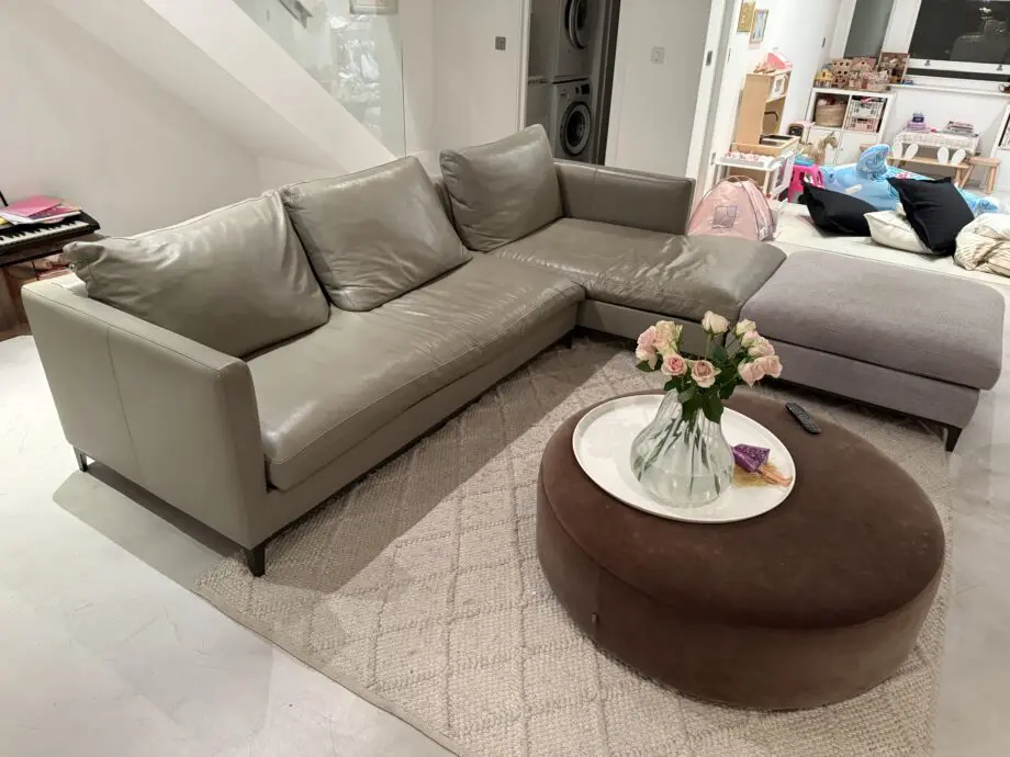 Camerich Crescent L-Shape Sofa & Ottoman