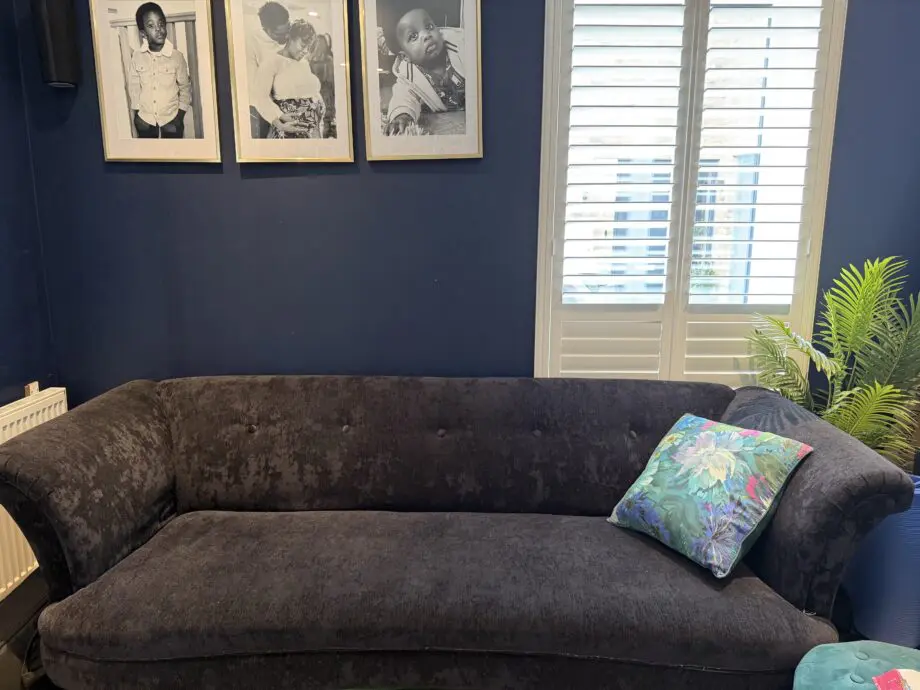 Elegant Navy blue 3-4 seater sofa