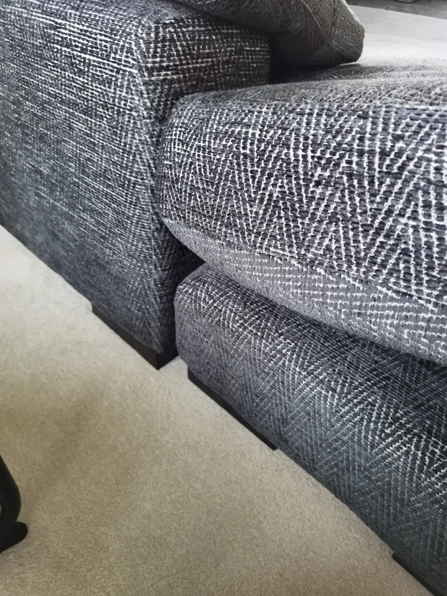 Sofology charcoal Coco 4 seaters chaise