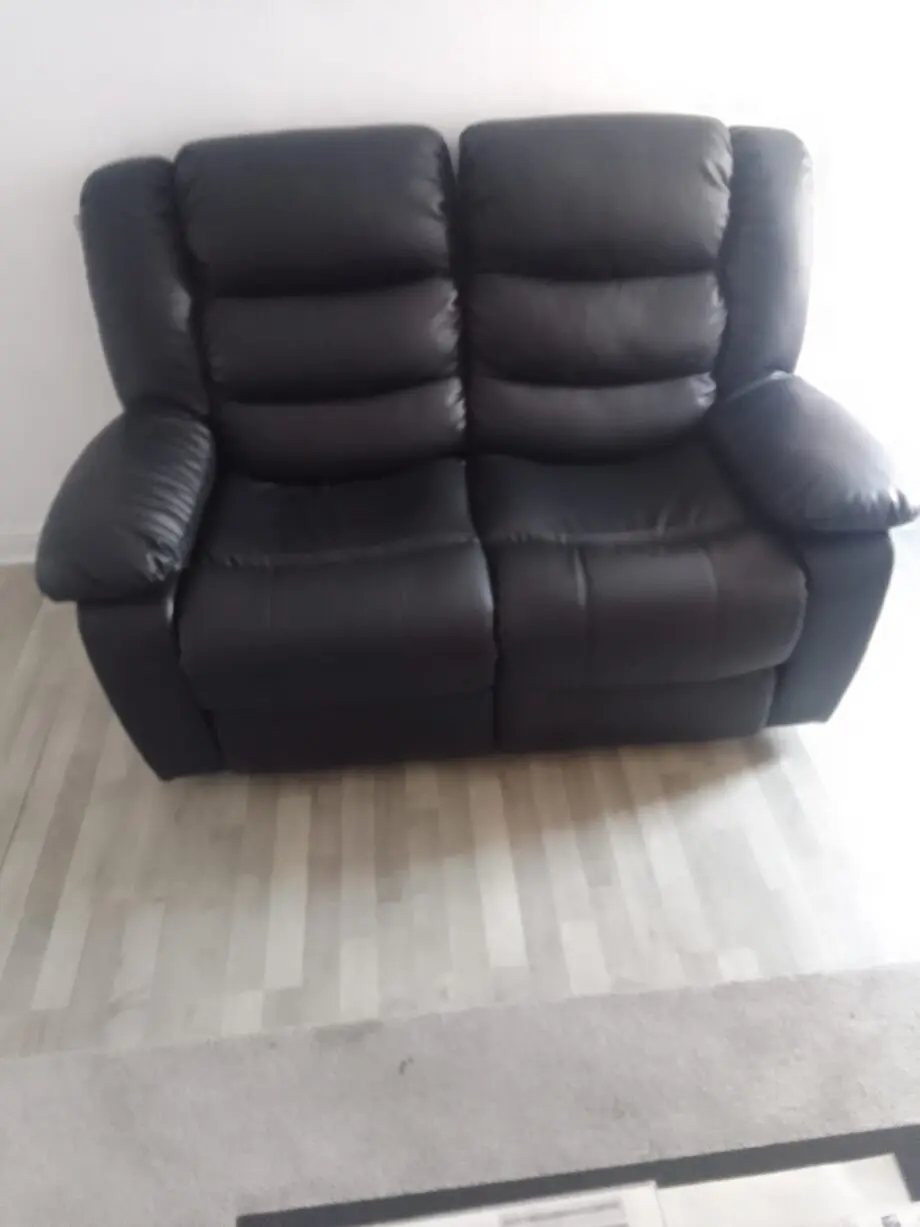 2 seat recliner black