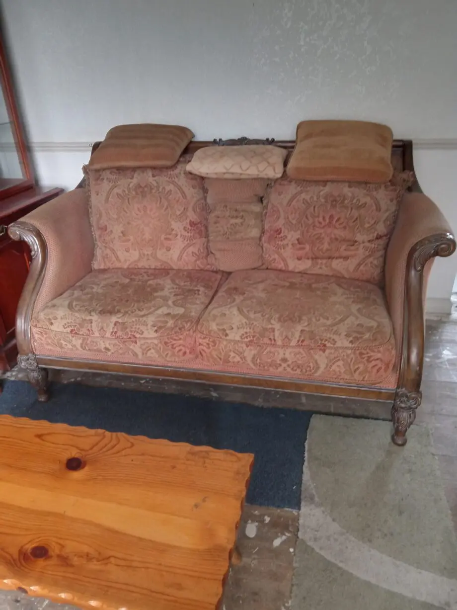 Chinese regency sofa n chair