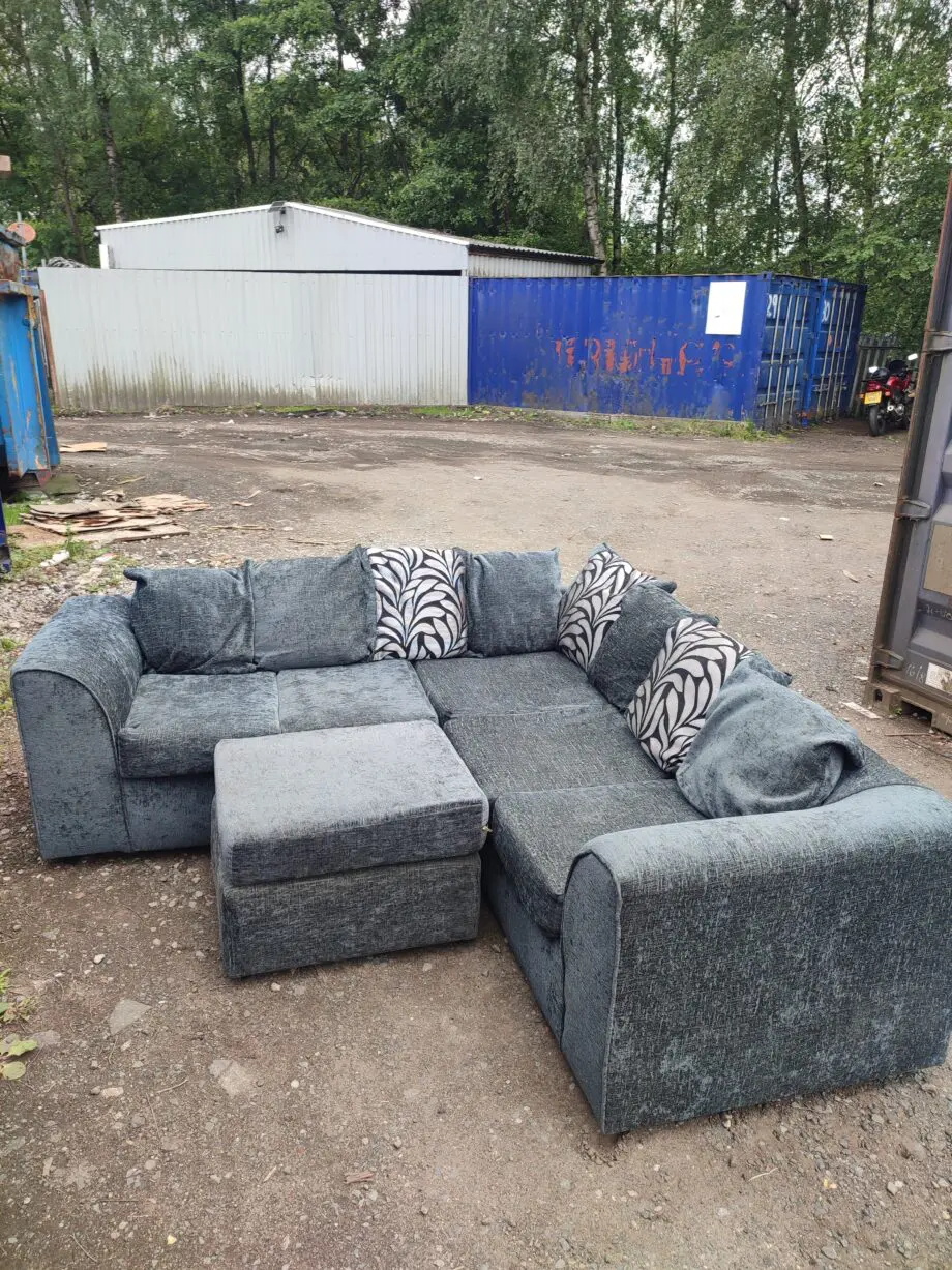 Next grey corner sofa, RRP £2000