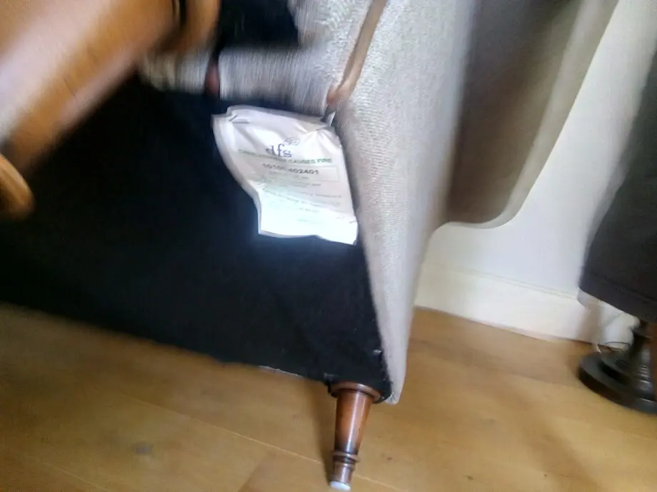 DFS Grey 3 seater sofa with matching footstool