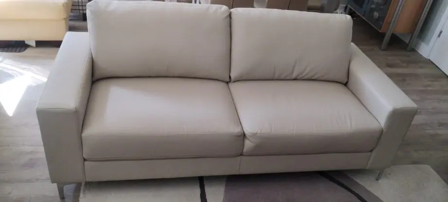 Neutral/Oatmeal 3 Seater Modern Sofa