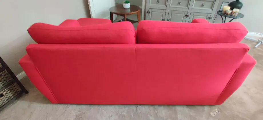 DFS Red Fabric 3 Seater Sofa - Immaculate Condition