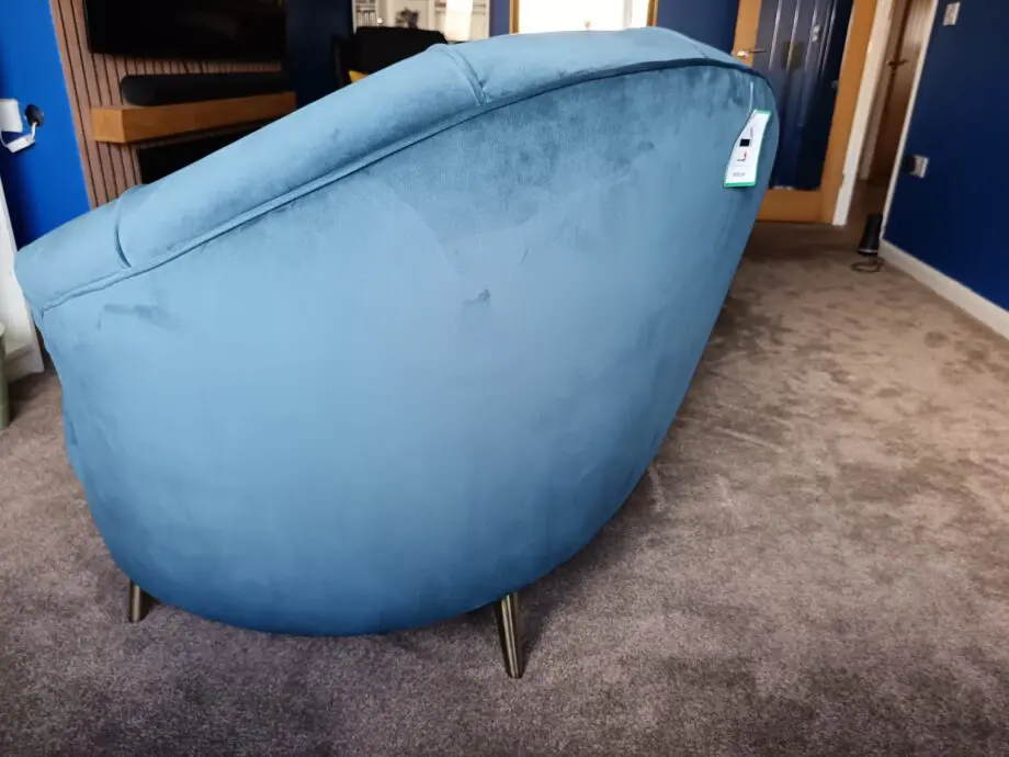 Sofology Perle 4 Seater Split Curved Sofa with Perle Designed Footstool
