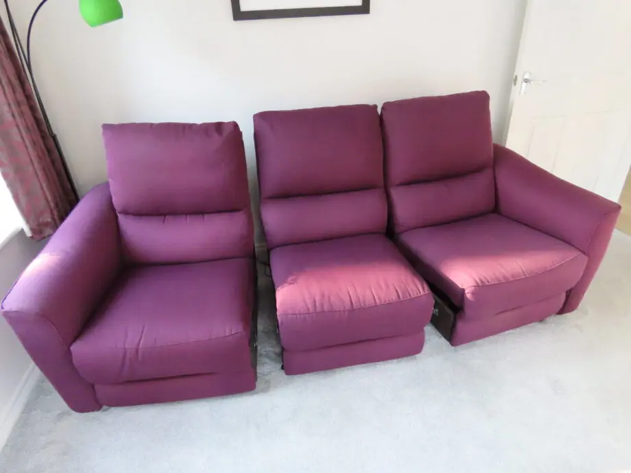 Two 3 seater Power Recliner Sofas