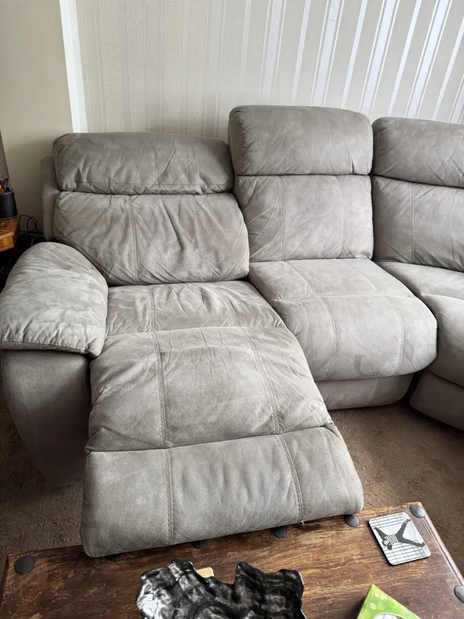 DFS Grey Recliner Sofa