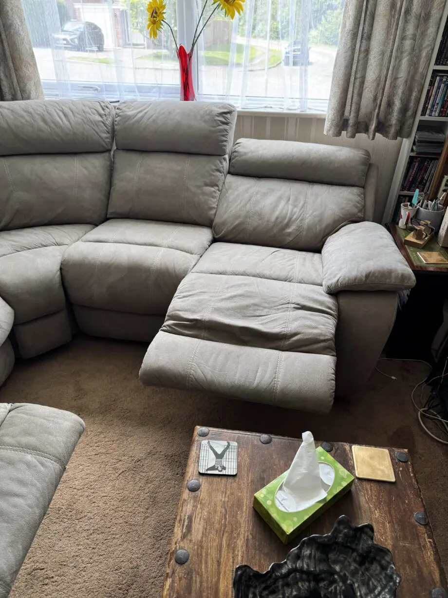 DFS Grey Recliner Sofa