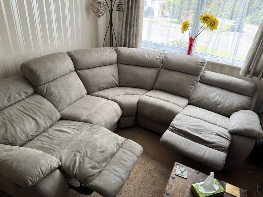 DFS Grey Recliner Sofa