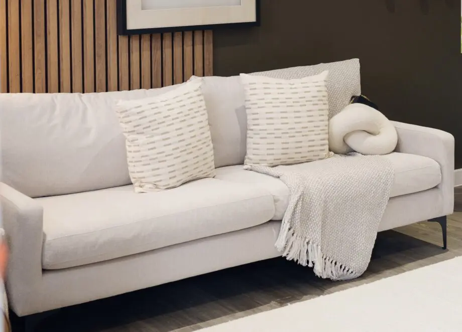 Brand New David Phillips 3 seater Beige sofa.