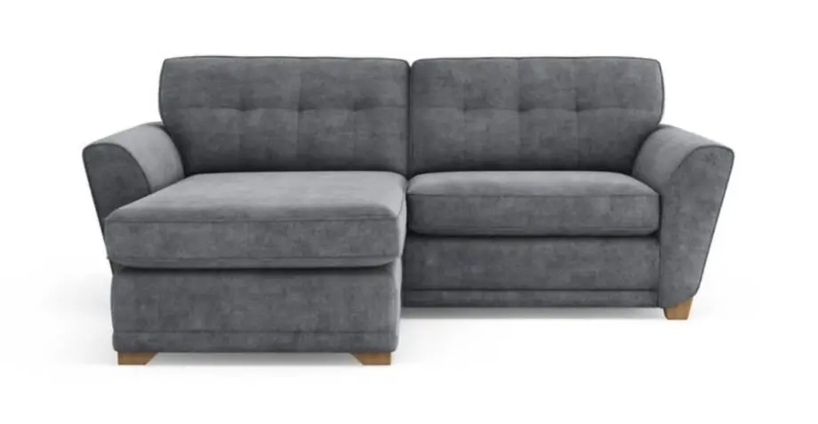 DFS Jayce 4 Seater Lounger Sofa in Graphite