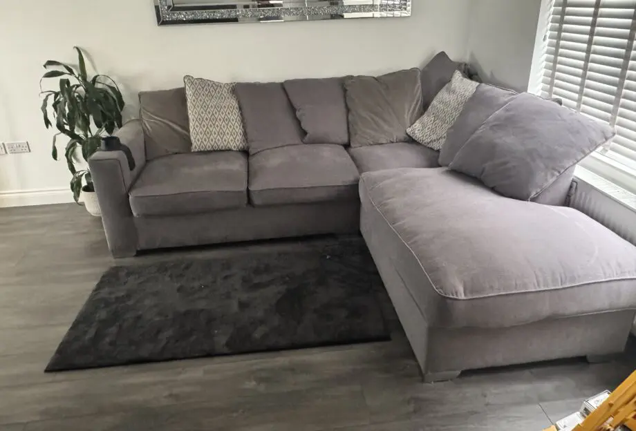 Large grey corner sofa -