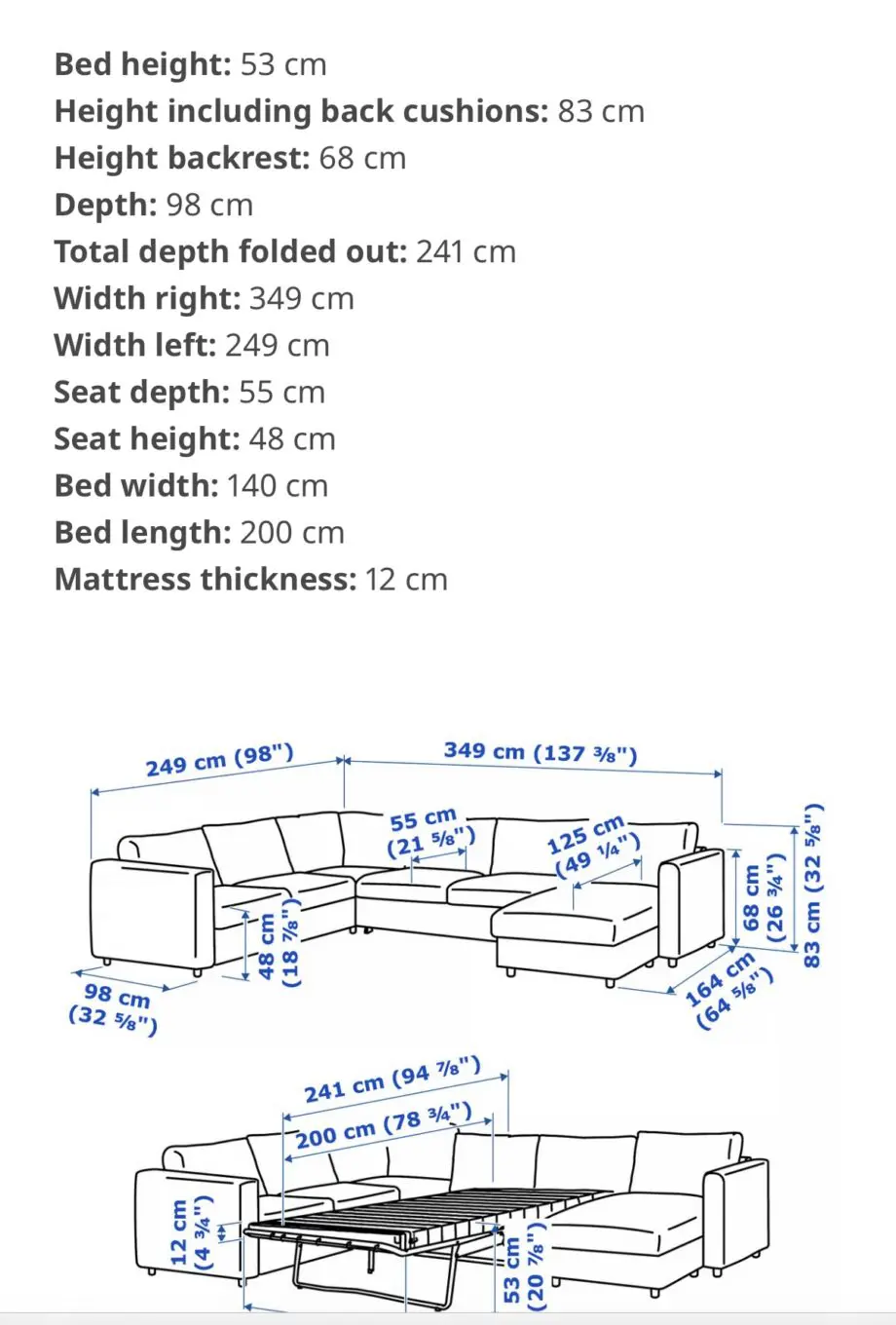 Grönlid 5 seat sofabed