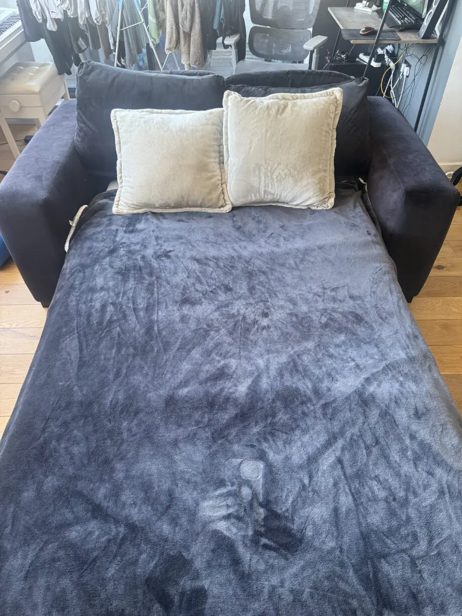 Next - black 2 seater sofa bed