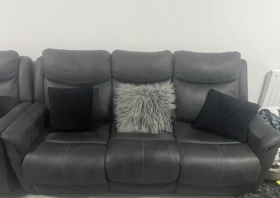 Levines Grey Recliner Sofa Set