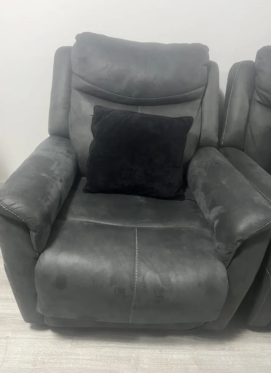 Levines Grey Recliner Sofa Set