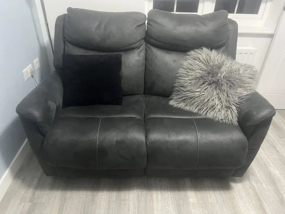 Levines Grey Recliner Sofa Set