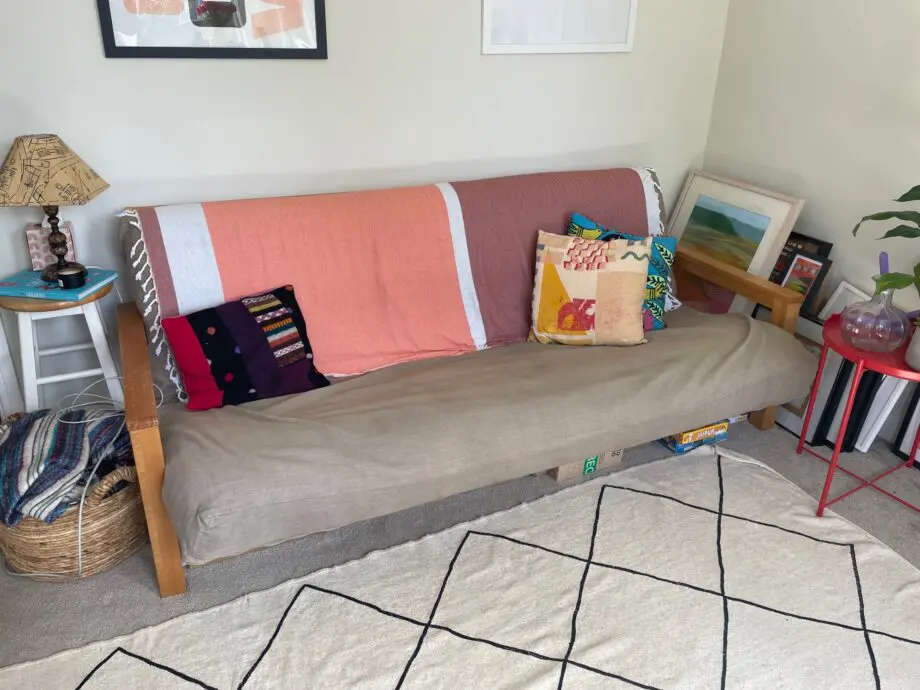 The Futon Company - 3 Seater Grey Sofa Bed