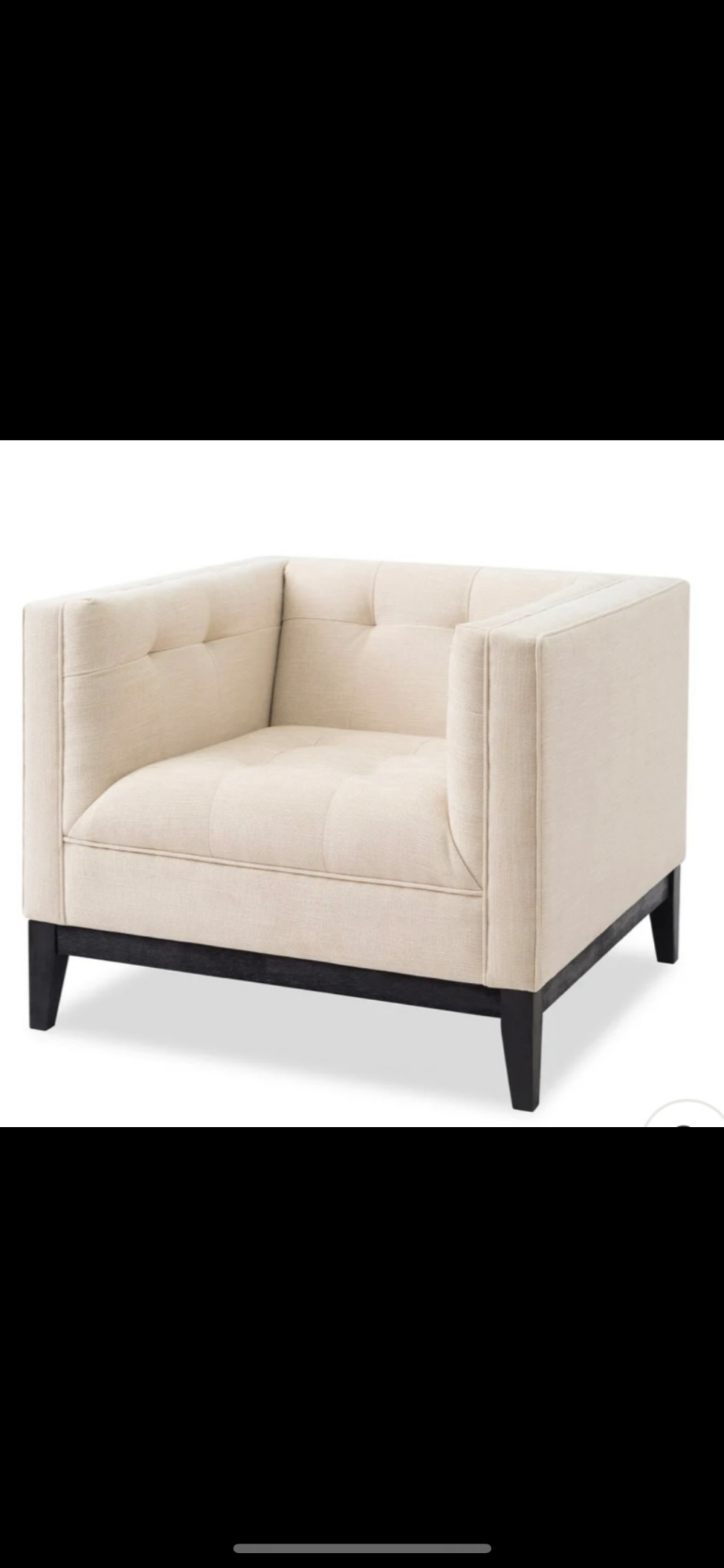 Liang & Eimil Occasional Chair Beige Chenille